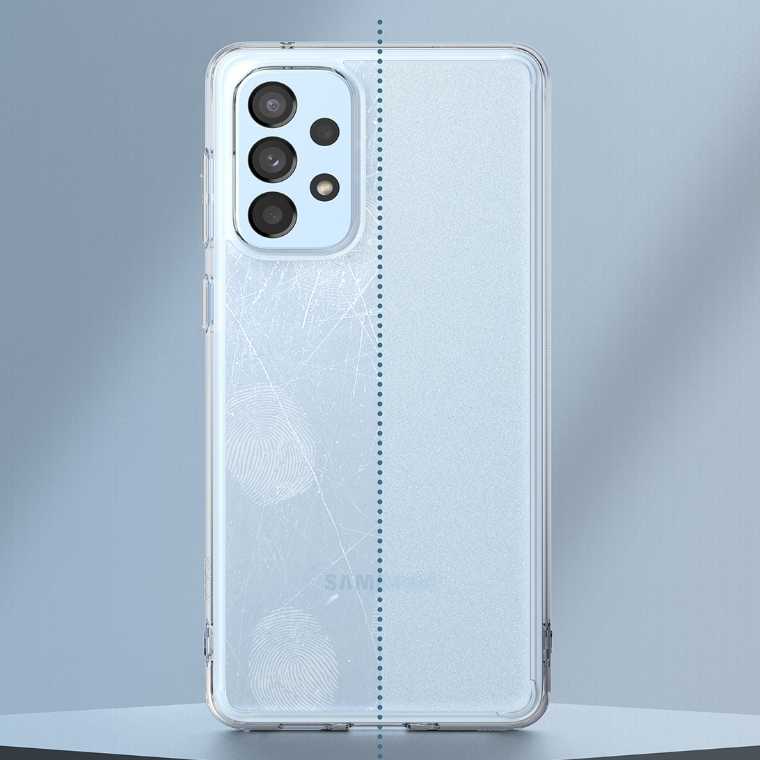 Ringke Fusion Matte tpu-etui med en gennemsigtig Samsung Galaxy A73-gelramme