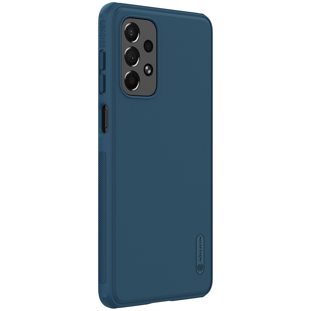 Nillkin Super Frosted Shield Pro holdbart cover til Samsung Galaxy A73 blå