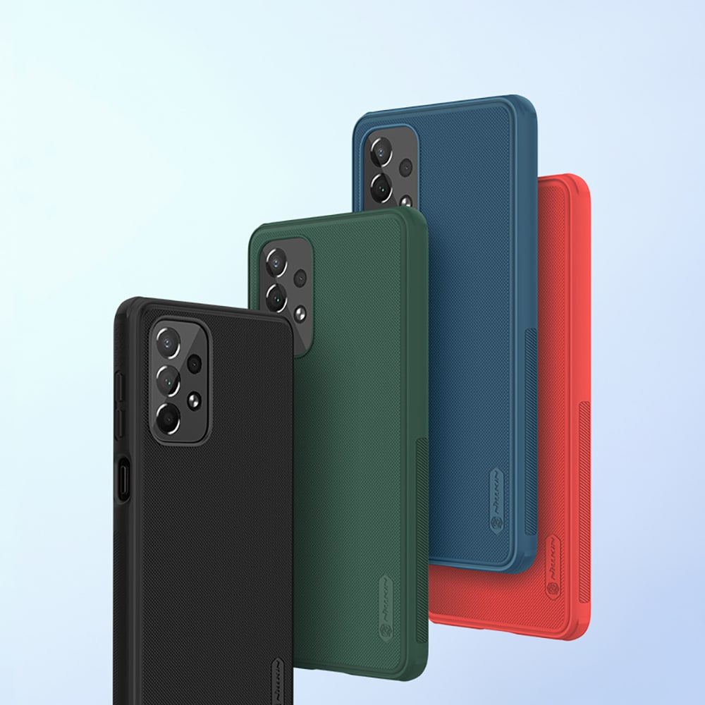 Nillkin Super Frosted Shield Pro holdbart cover til Samsung Galaxy A73 blå