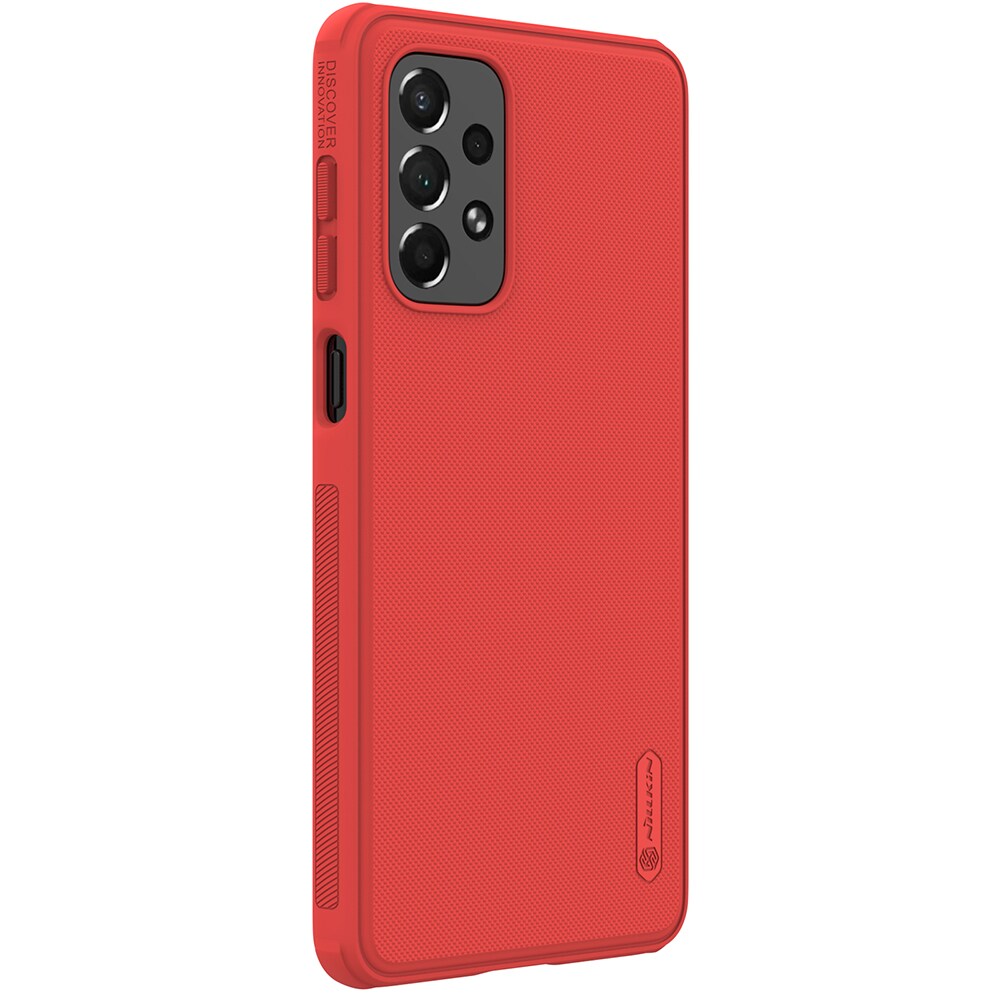 Nillkin Super Frosted Shield Pro holdbart cover til Samsung Galaxy A73 rød