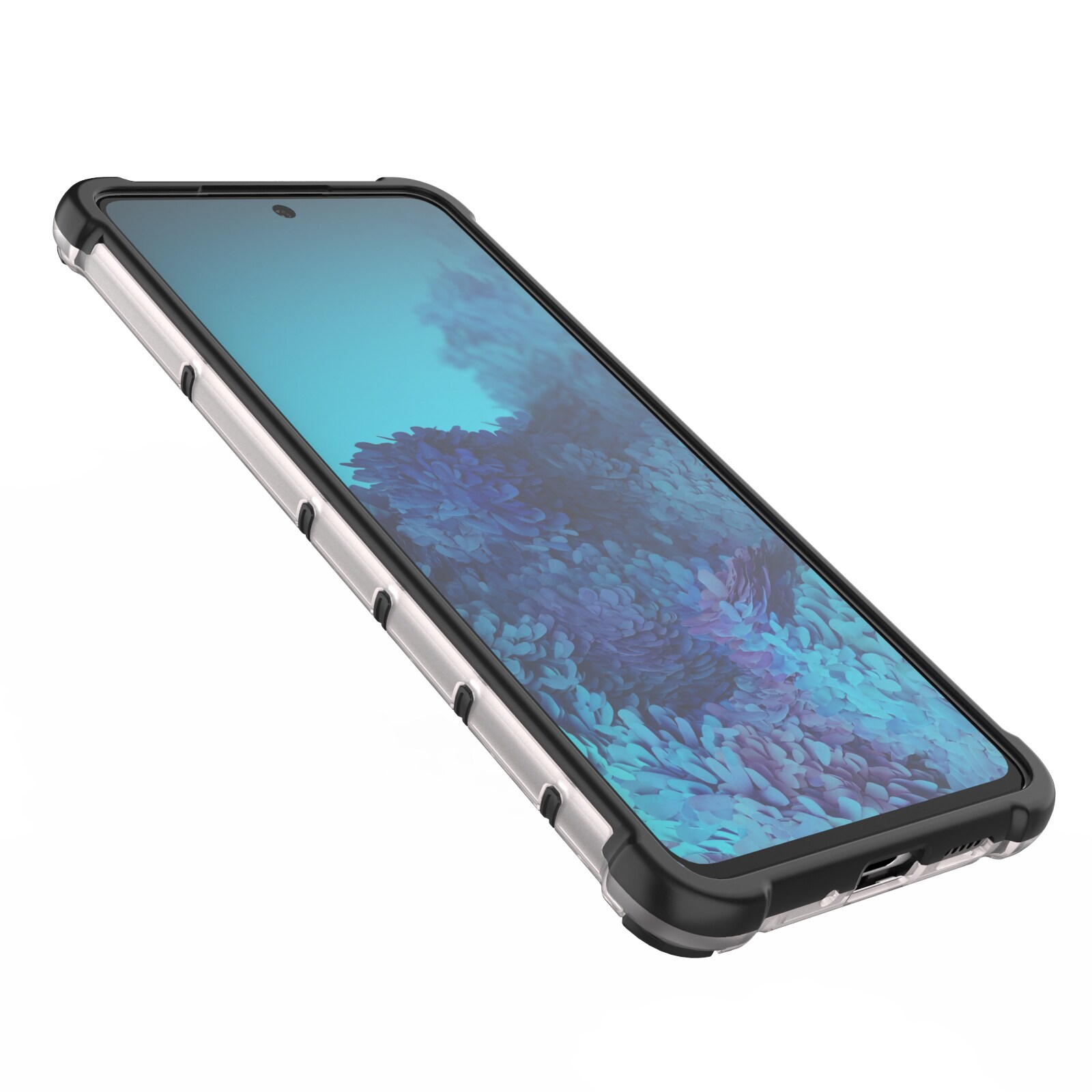 Honeycomb-fodral pansarskydd med gelram för Samsung Galaxy A73 svart