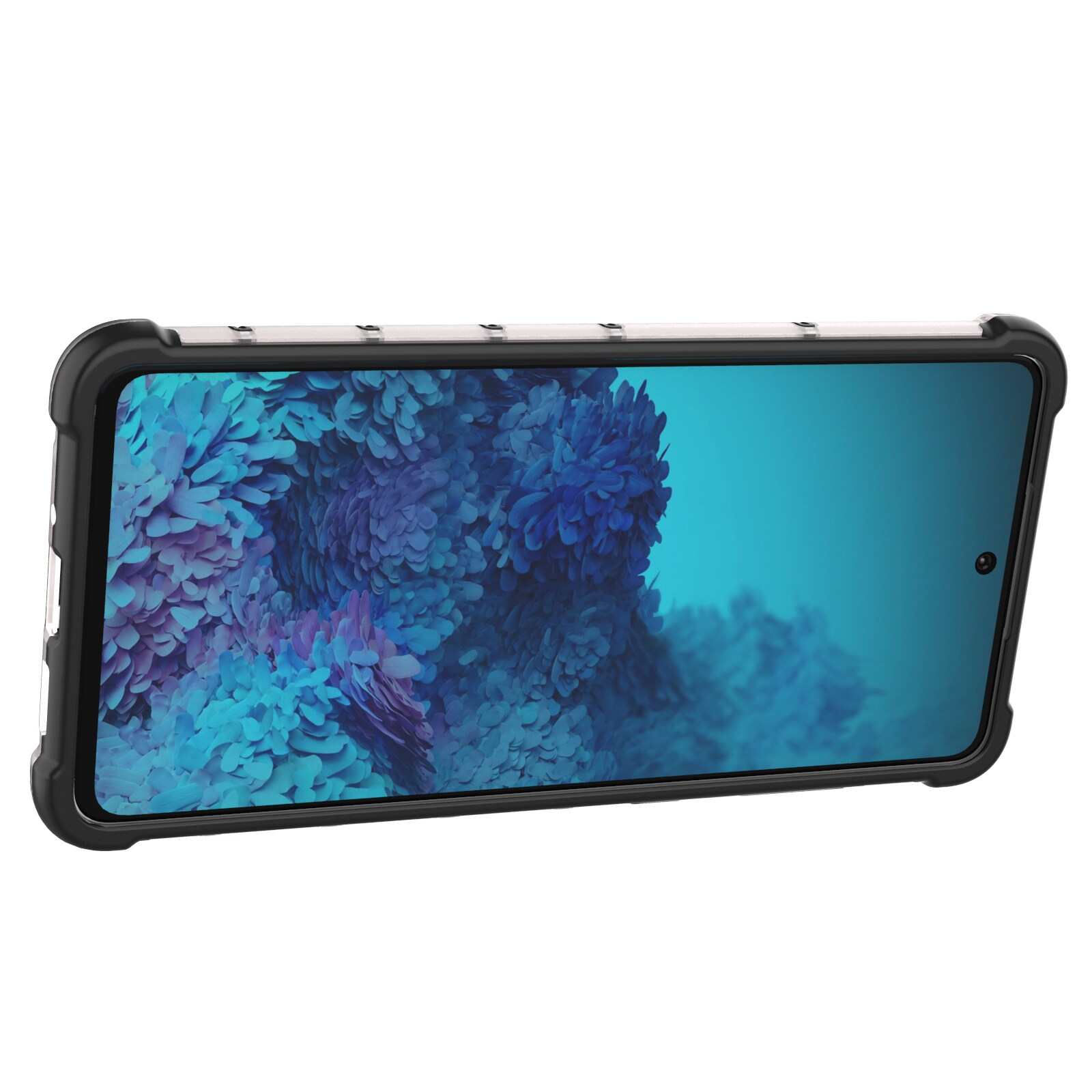 Honeycomb-fodral pansarskydd med gelram för Samsung Galaxy A73 svart