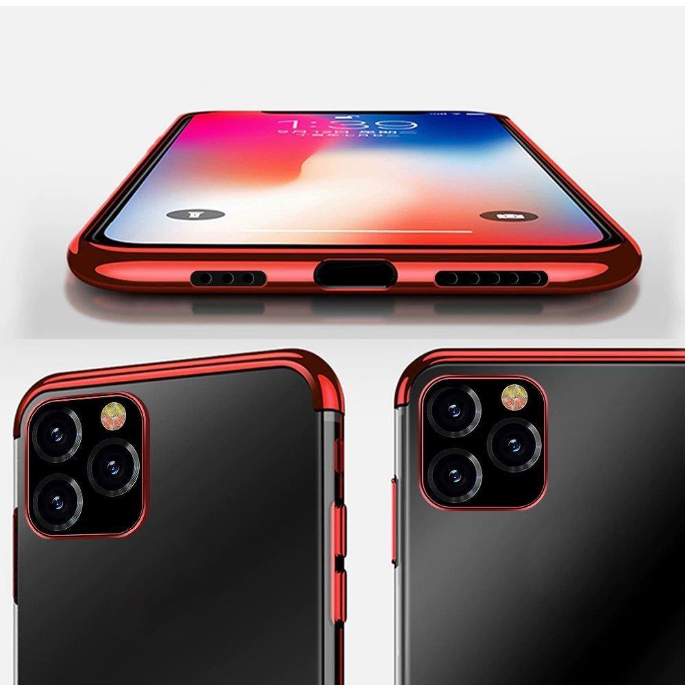 Clear Color etui TPU gel cover med metalramme til Samsung Galaxy A13 5G blå
