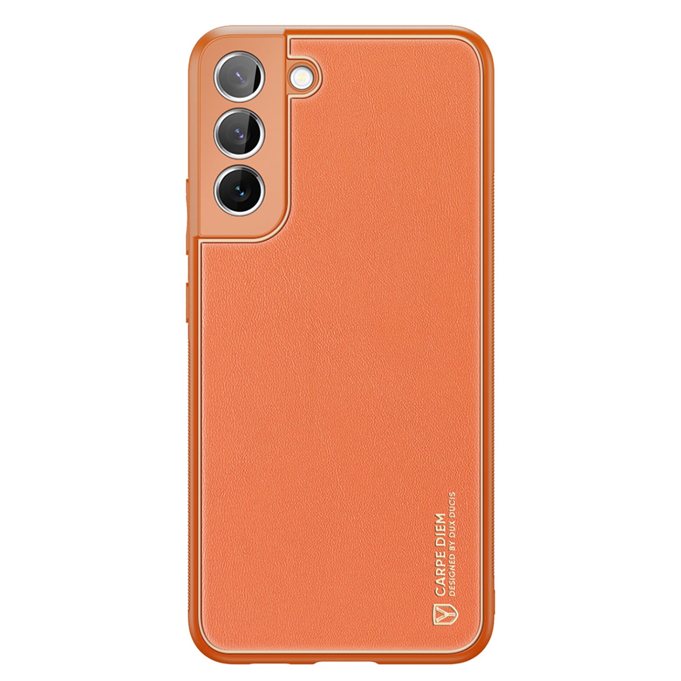 Dux Ducis Yolo elegant fodral av ekologiskt läder för Samsung Galaxy S22+ orange