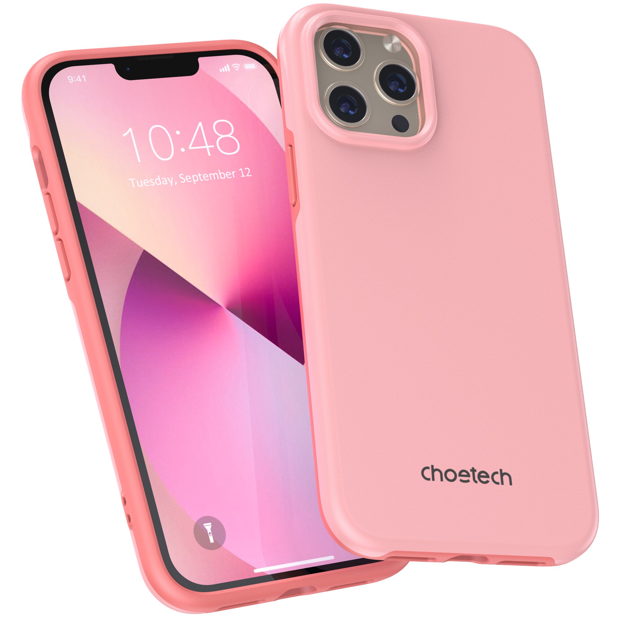 Choetech MFM Anti-drop-fodral tillverkat för MagSafe för iPhone 13 Pro Max rosa (PC0114-MFM-PK)