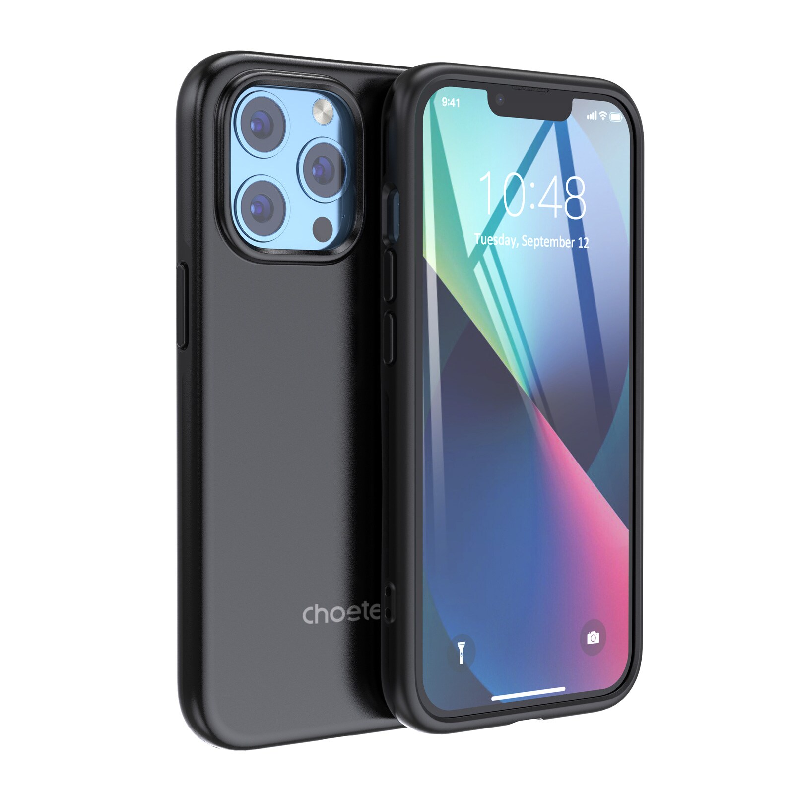 Choetech MFM Anti-drop-fodral tillverkat för MagSafe för iPhone 13 Pro svart (PC0113-MFM-BK)