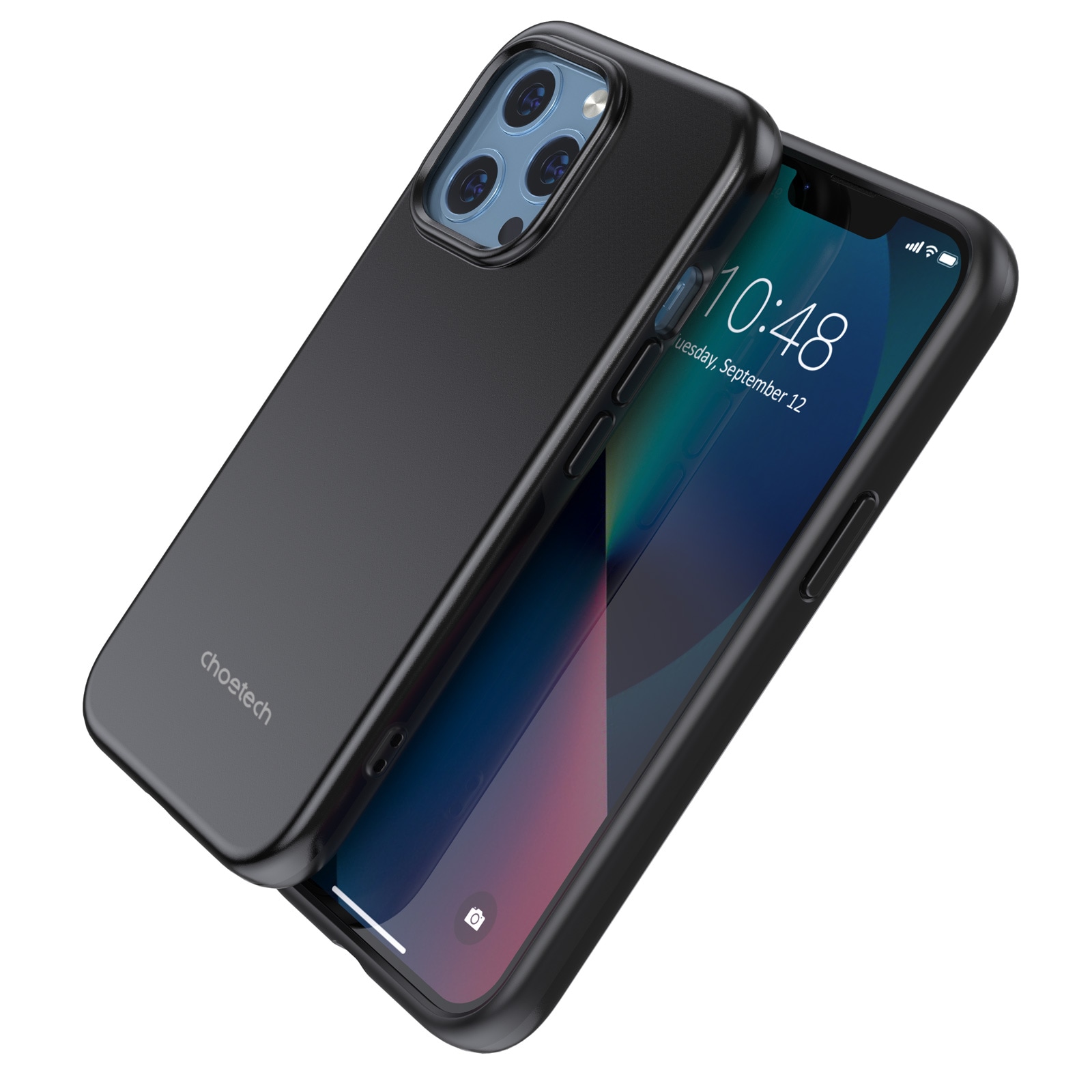 Choetech MFM Anti-drop-fodral tillverkat för MagSafe för iPhone 13 Pro svart (PC0113-MFM-BK)