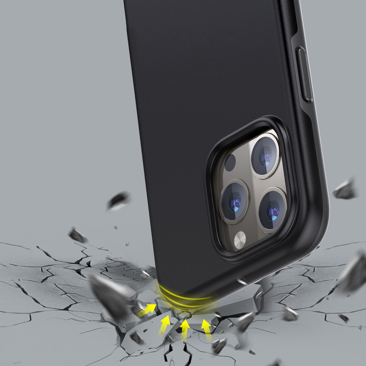 Choetech MFM Anti-drop-fodral tillverkat för MagSafe för iPhone 13 Pro svart (PC0113-MFM-BK)