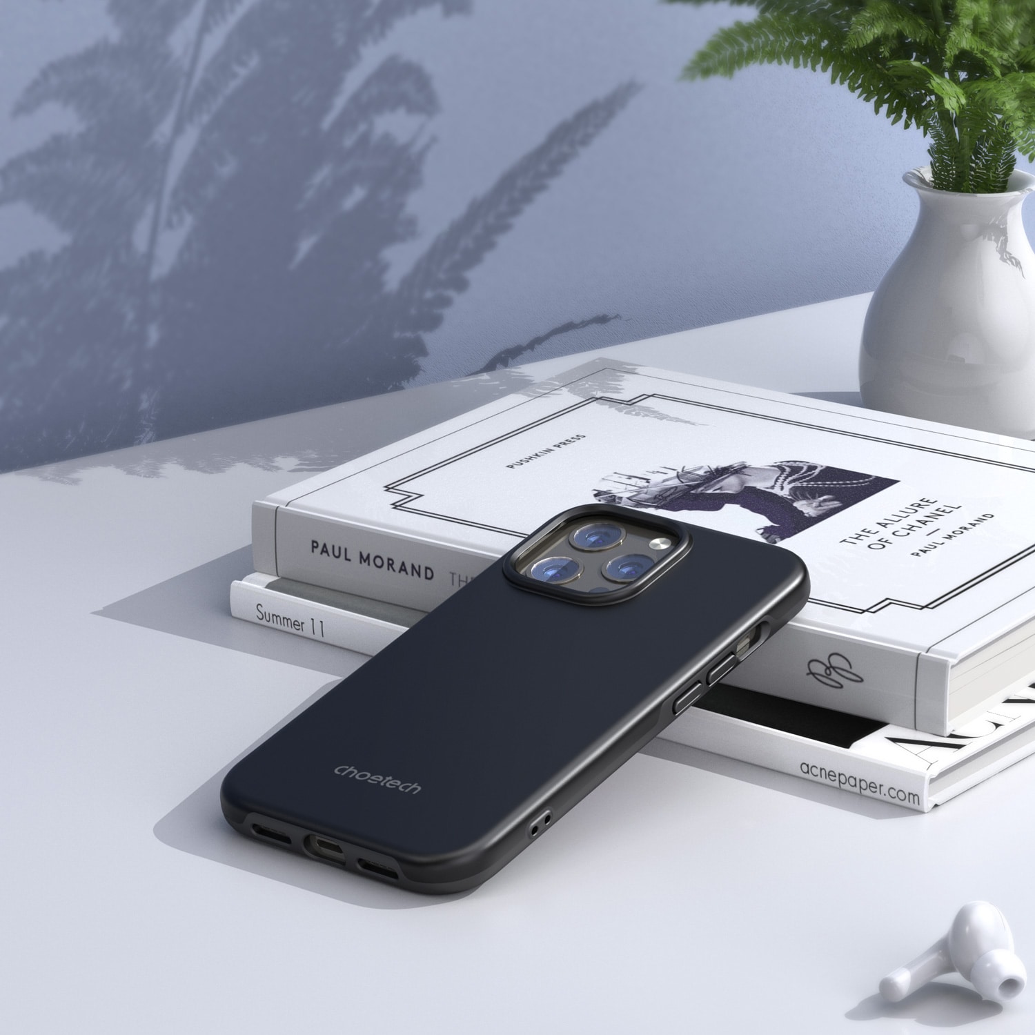 Choetech MFM Anti-drop-fodral tillverkat för MagSafe för iPhone 13 Pro svart (PC0113-MFM-BK)