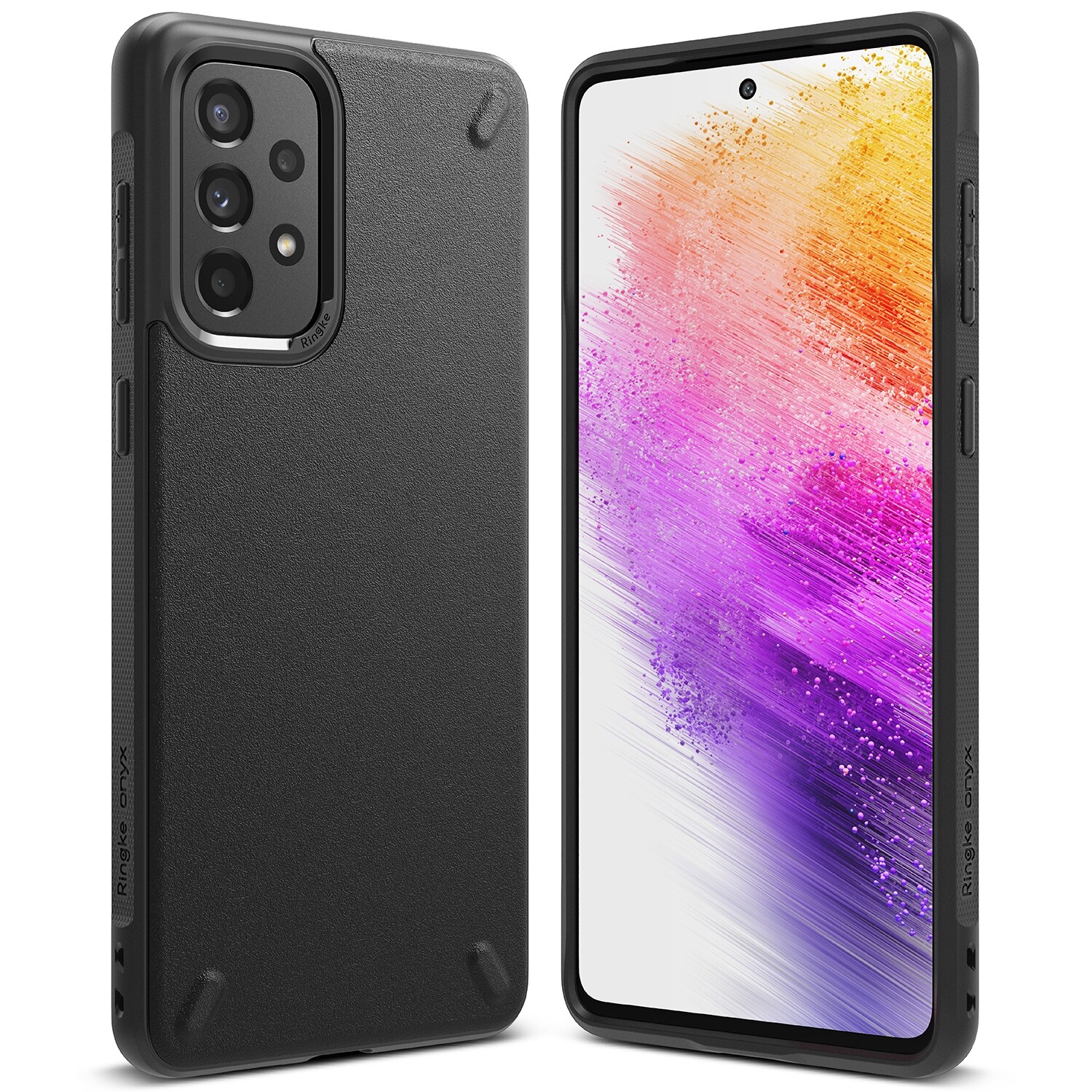 Ringke Onyx holdbart TPU-cover til Samsung Galaxy A73 sort