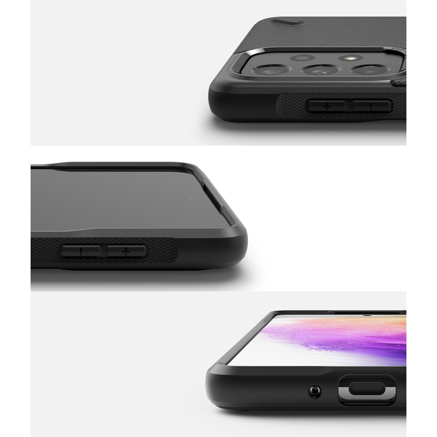 Ringke Onyx holdbart TPU-cover til Samsung Galaxy A73 sort