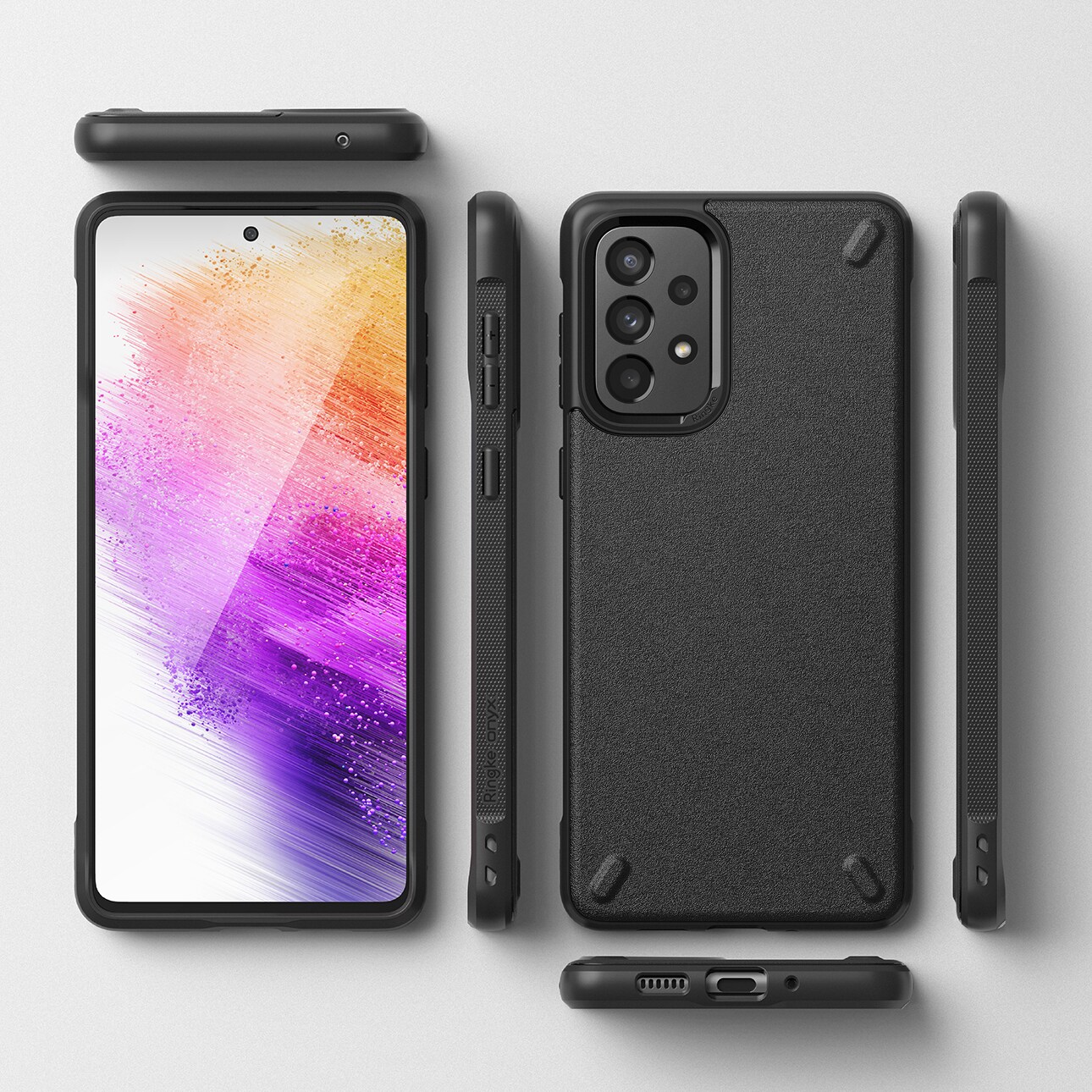Ringke Onyx holdbart TPU-cover til Samsung Galaxy A73 sort