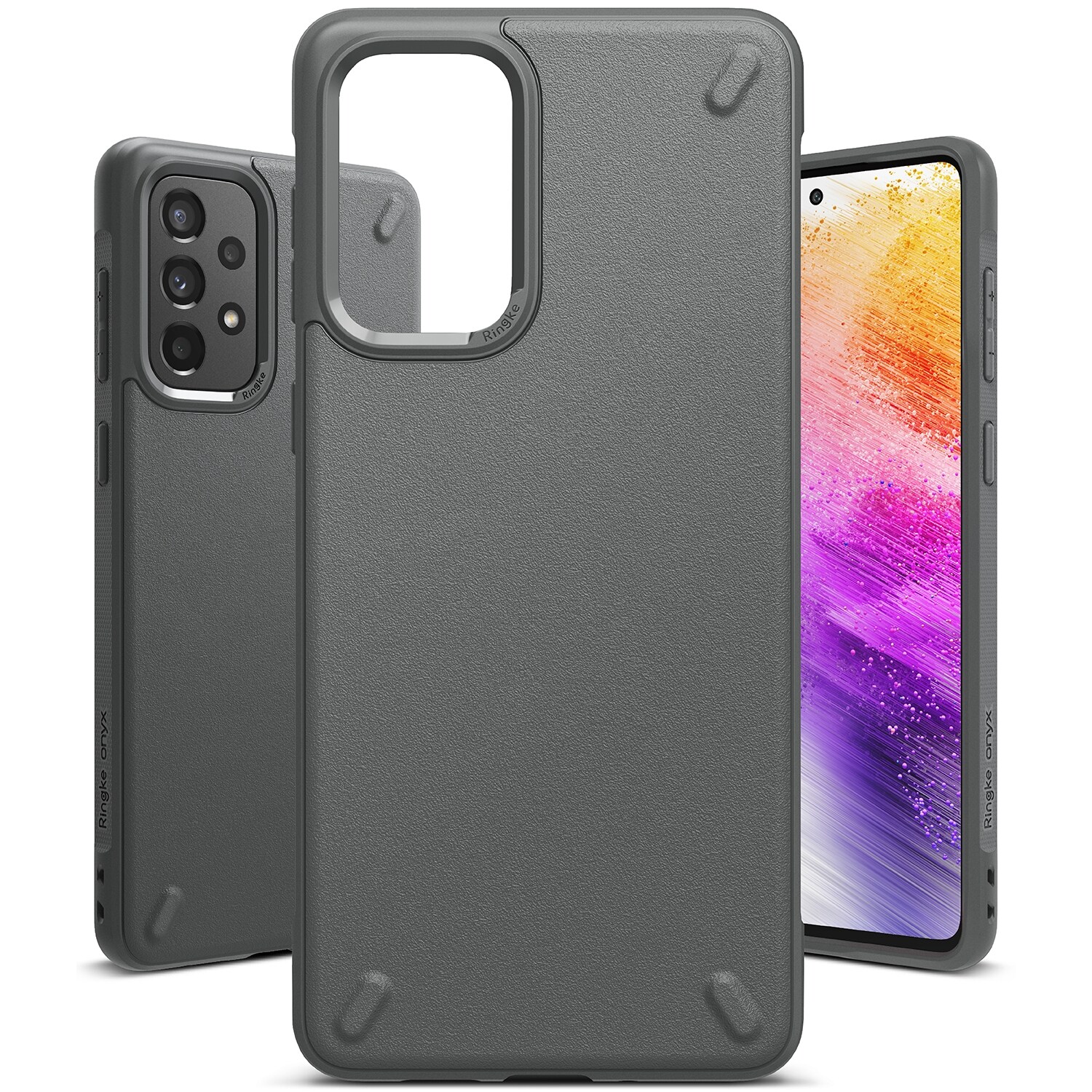 Ringke Onyx holdbart TPU-cover til Samsung Galaxy A73 grå