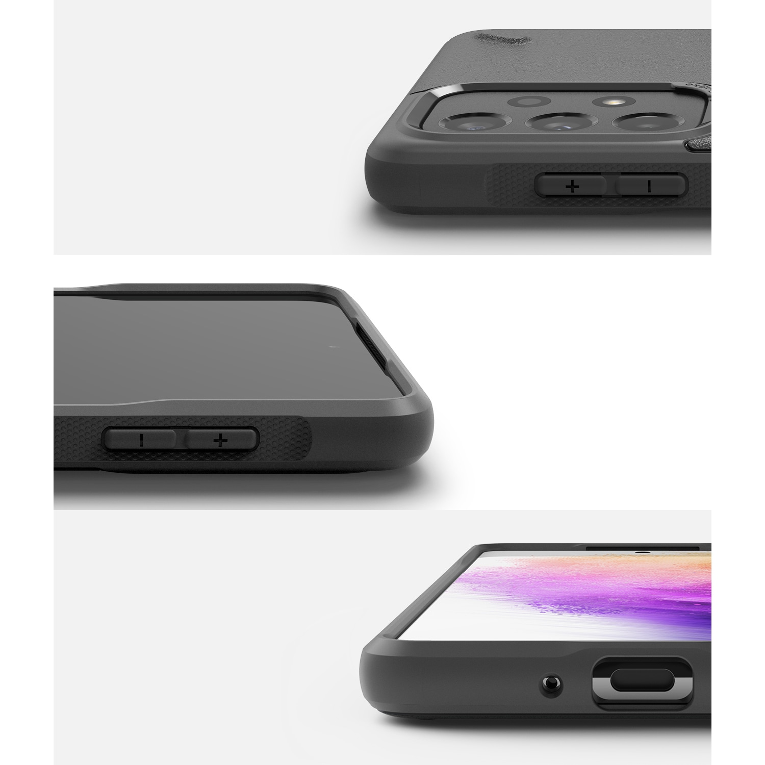 Ringke Onyx holdbart TPU-cover til Samsung Galaxy A73 grå