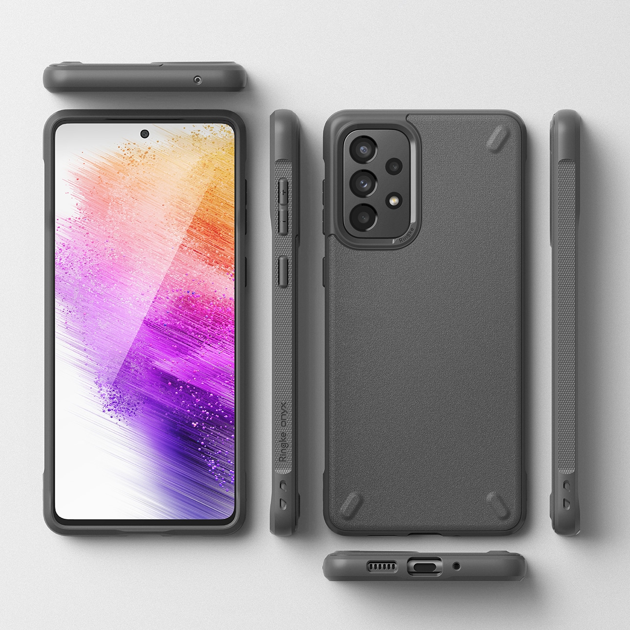 Ringke Onyx holdbart TPU-cover til Samsung Galaxy A73 grå