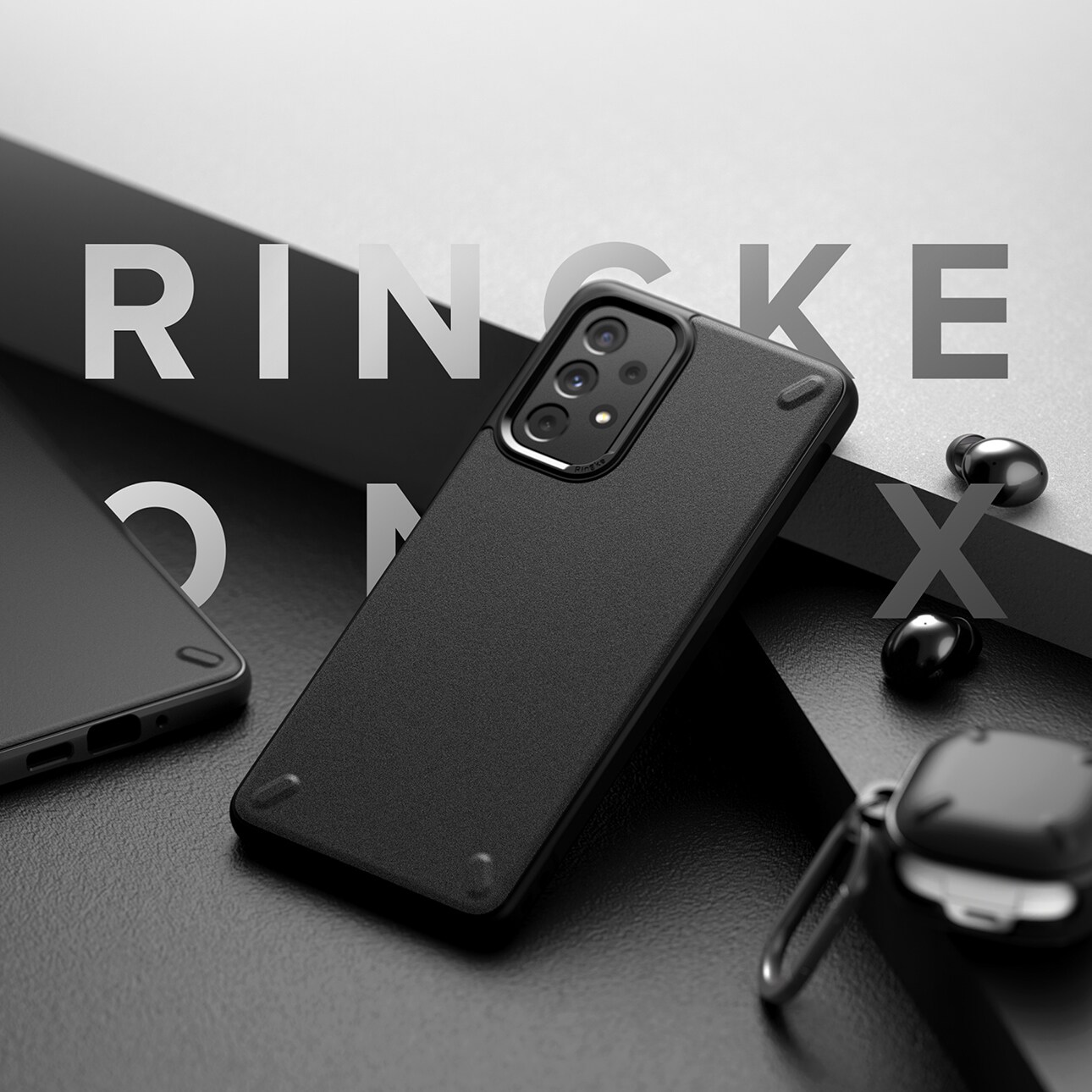 Ringke Onyx holdbart cover til Samsung Galaxy A73 marineblå