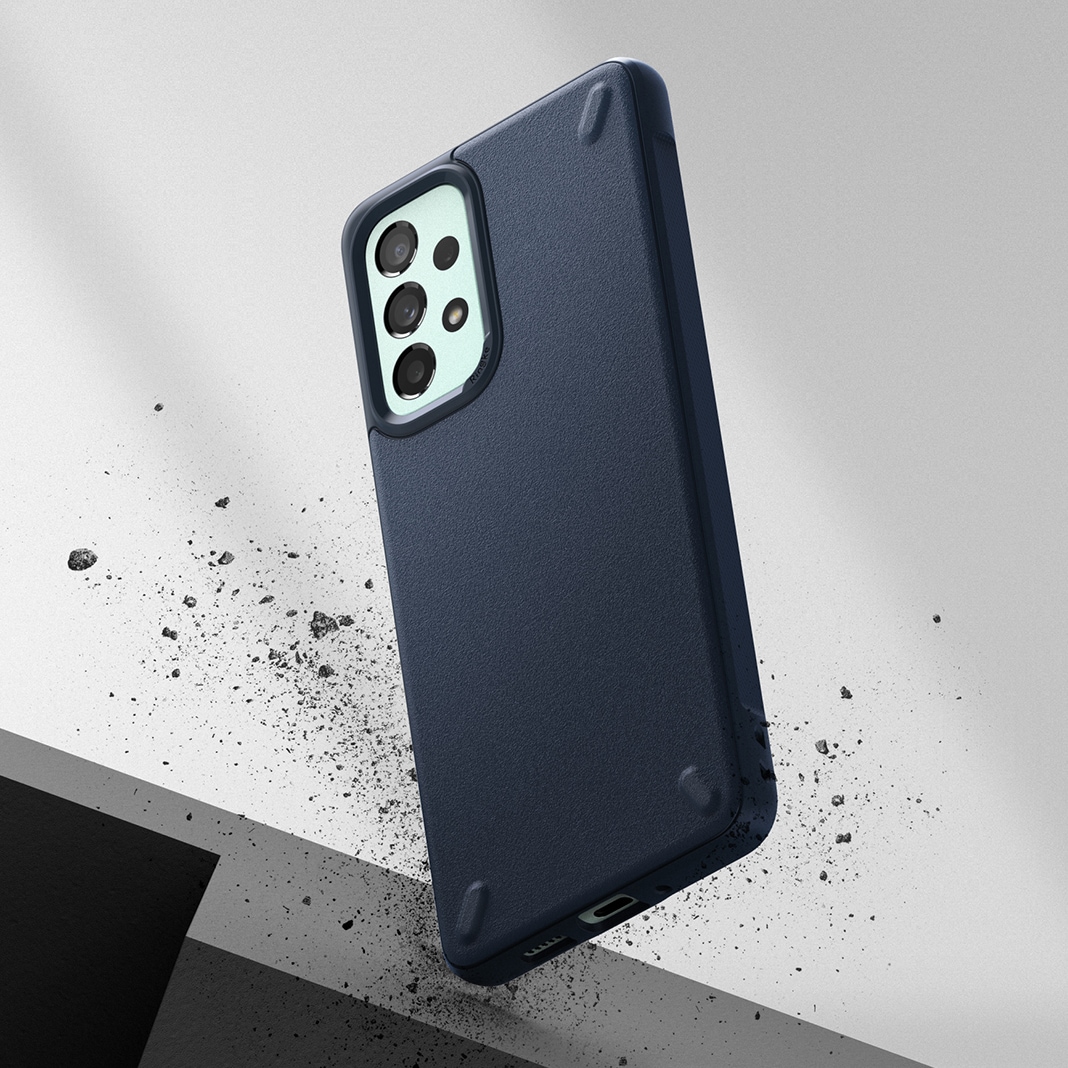 Ringke Onyx holdbart cover til Samsung Galaxy A73 marineblå