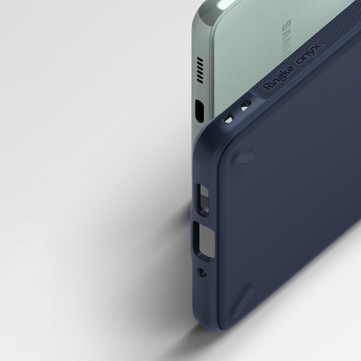 Ringke Onyx holdbart cover til Samsung Galaxy A73 marineblå