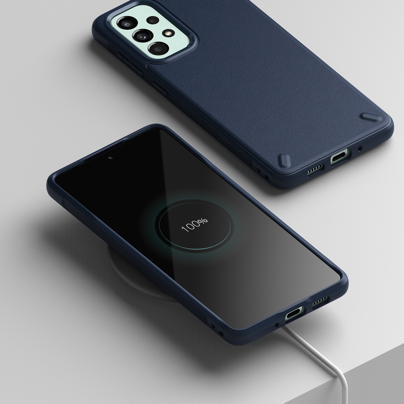 Ringke Onyx holdbart cover til Samsung Galaxy A73 marineblå