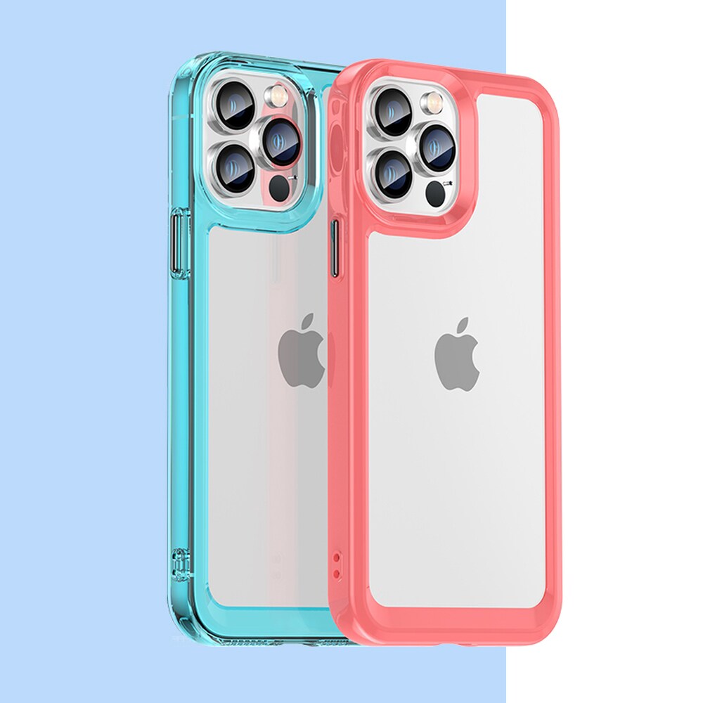 Outer Space Case för iPhone 12 Pro Max hårt fodral med gelram blå