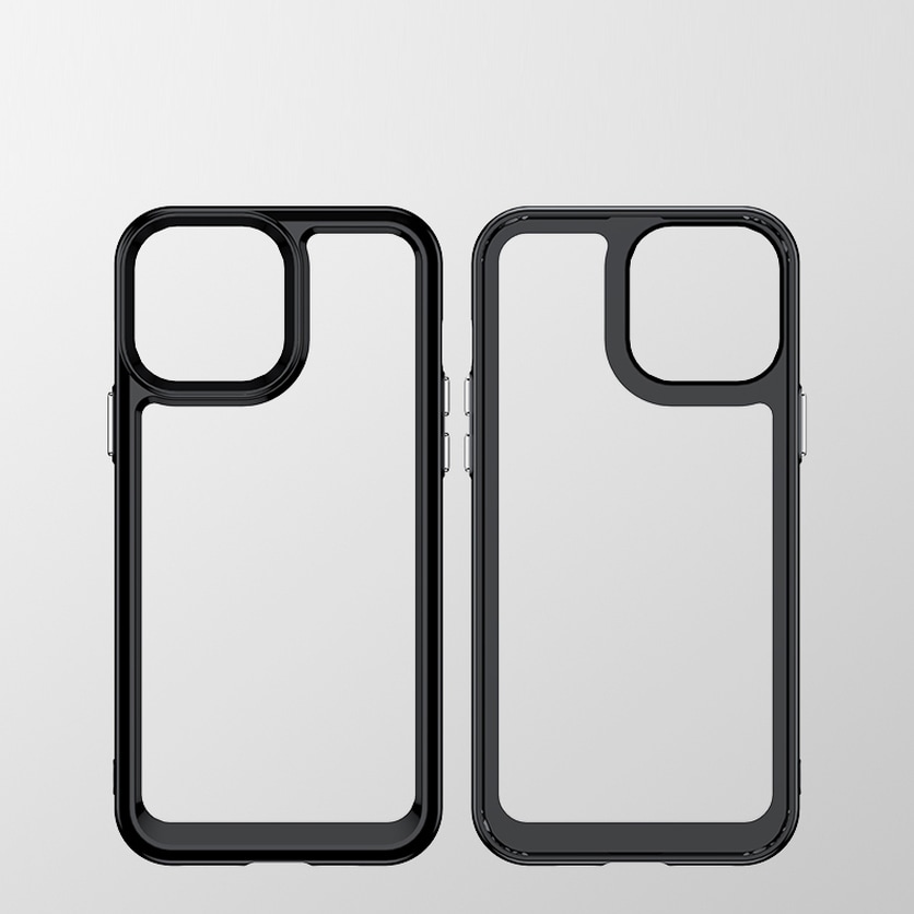 Outer Space Case för iPhone 12 Pro Max hårt fodral med gelram blå
