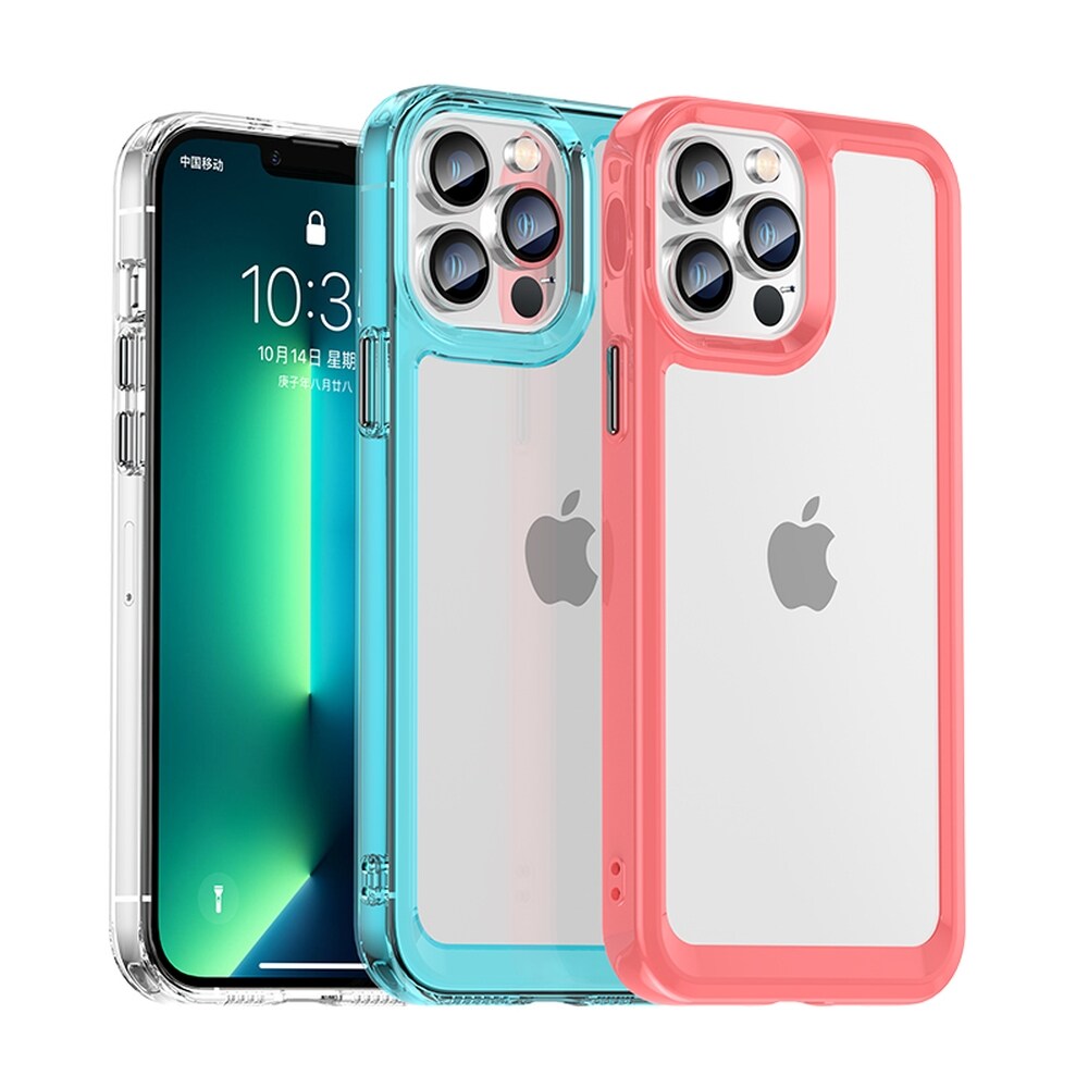 Outer Space Case för iPhone 12 Pro Max hårt fodral med gelram blå