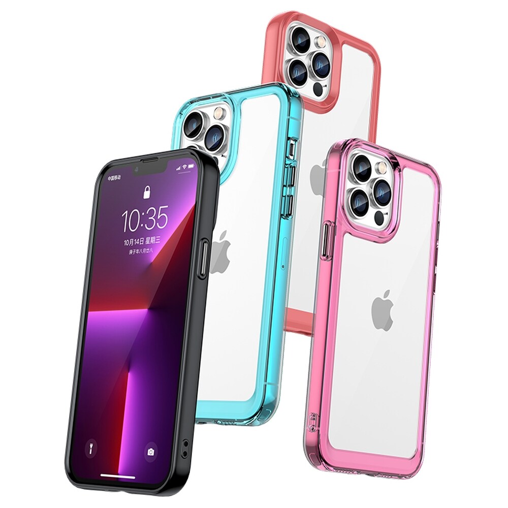 Outer Space Case Fodral för iPhone 12 Pro Max Hårt skydd med gelram Röd