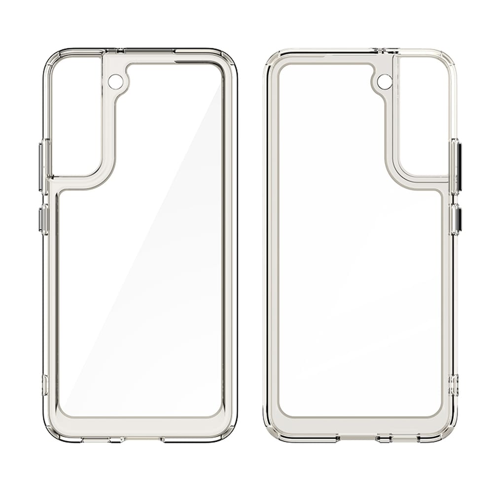 Outer Space Case Cover til Samsung Galaxy S22 + (S22 Plus) Hårdt cover med gelramme Blå