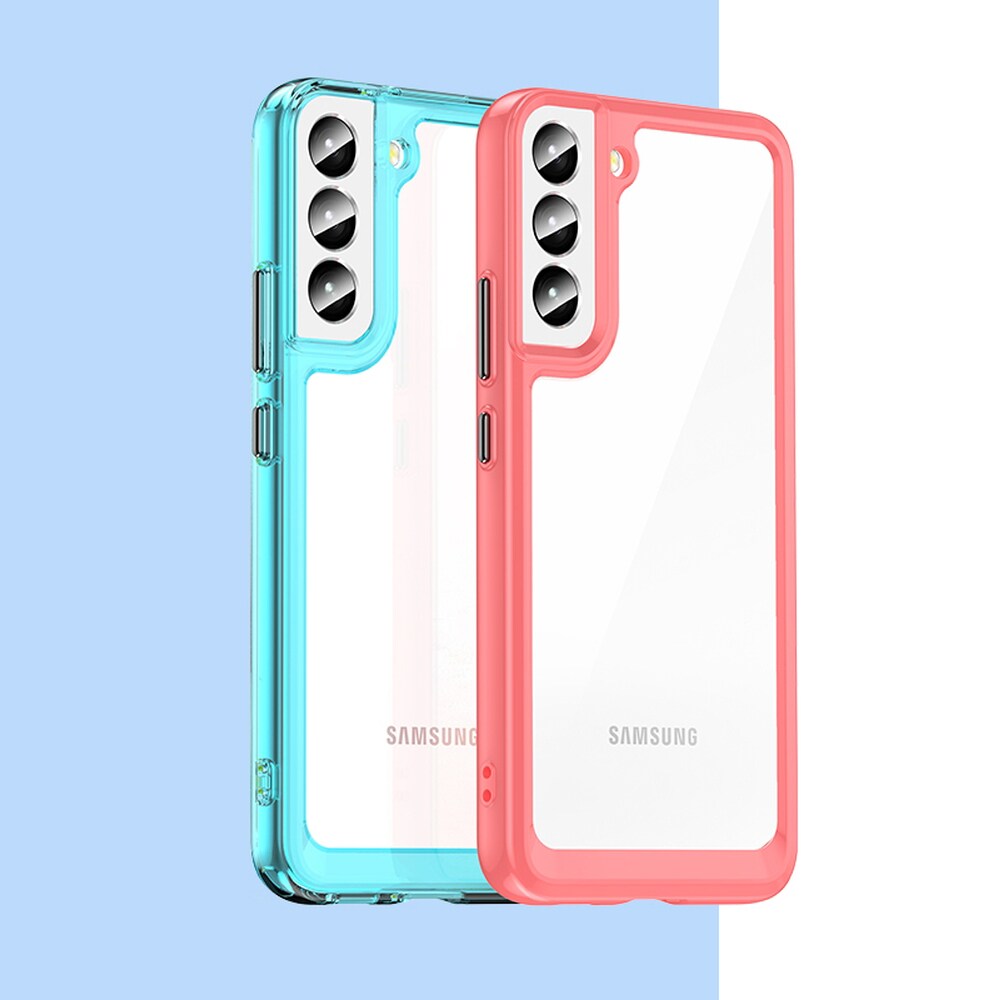 Outer Space Case Etui til Samsung Galaxy S22 + (S22 Plus) Hårdt cover med gelramme Transparent