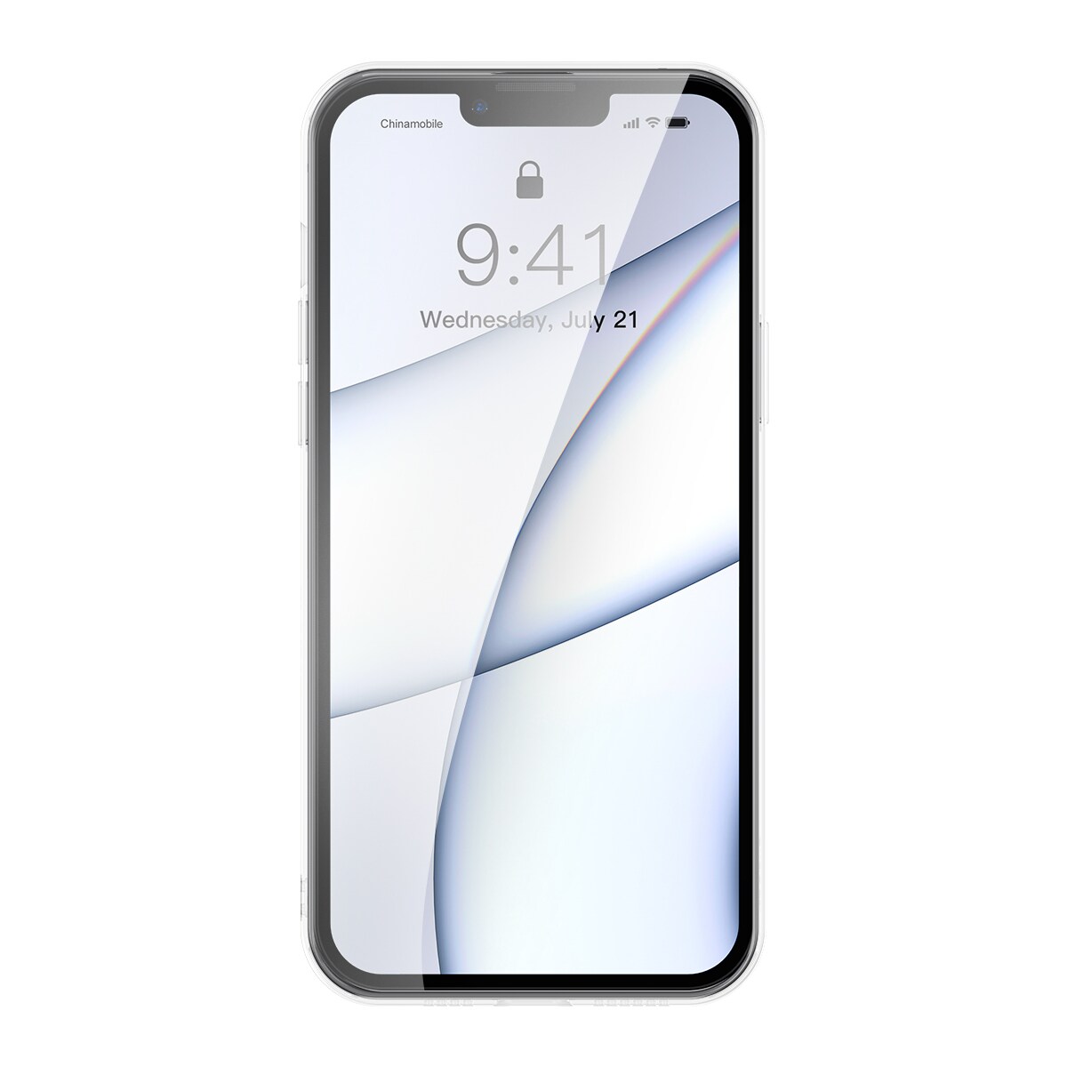 Baseus Frostat glasfodral för iPhone 13 Pro Max Hårt fodral med gelram Transparent (ARWS000802)