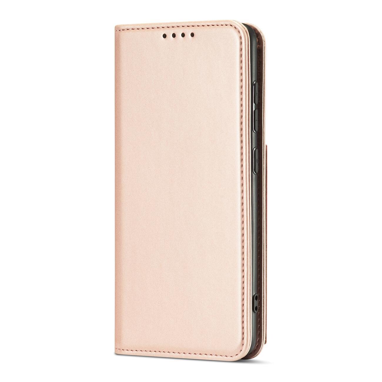 Magnet Kortetui Etui til Samsung Galaxy A12 5G Pouch Wallet Kortholder Pink
