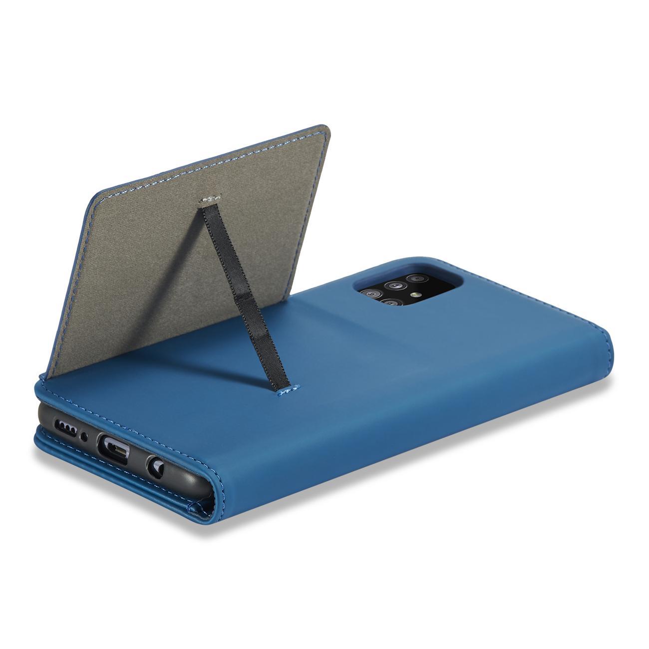 Magnet Kortetui Etui til Samsung Galaxy A13 5G Pung Pung Kortholder Blå
