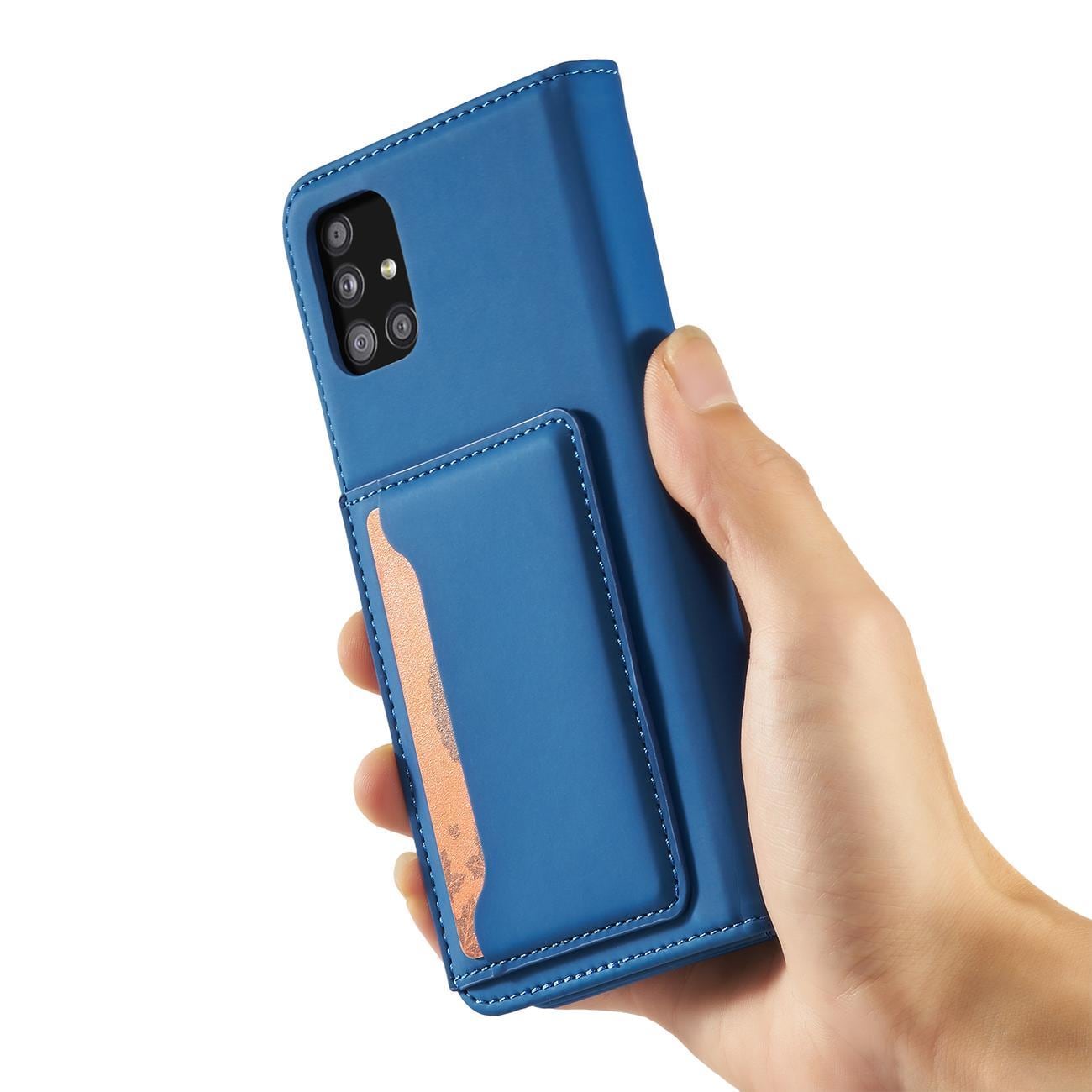 Magnet Kortetui Etui til Samsung Galaxy A13 5G Pung Pung Kortholder Blå