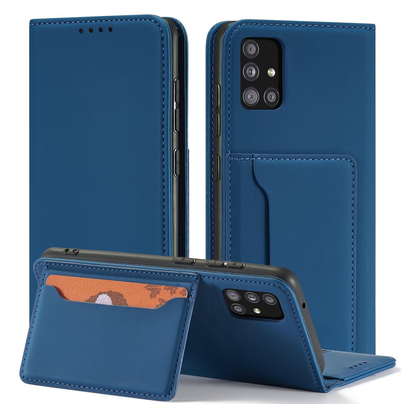 Magnet Kortetui Etui til Samsung Galaxy A13 5G Pung Pung Kortholder Blå