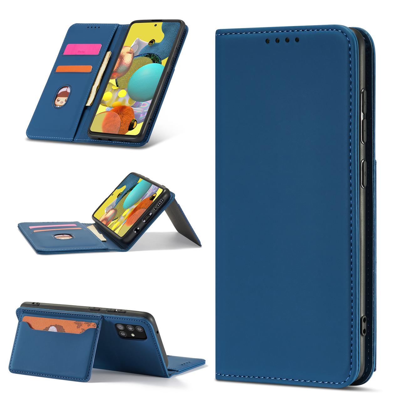 Magnet Kortetui Etui til Samsung Galaxy A13 5G Pung Pung Kortholder Blå