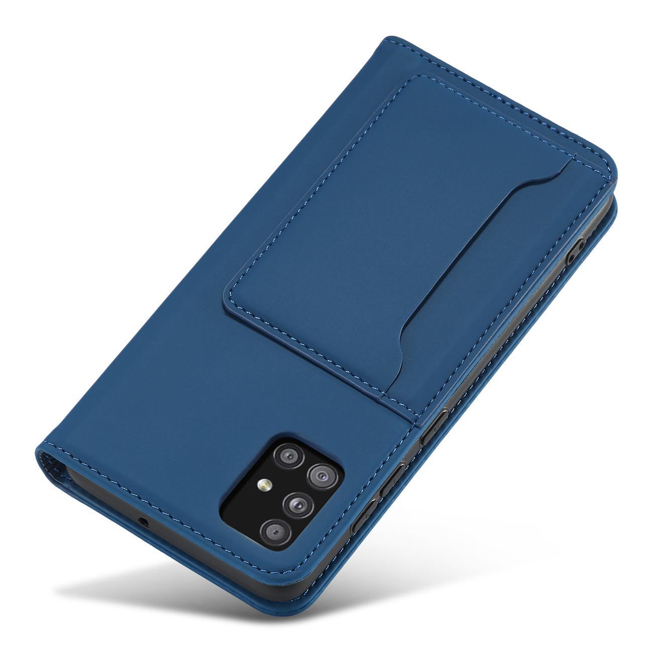 Magnet Kortetui Etui til Samsung Galaxy A13 5G Pung Pung Kortholder Blå