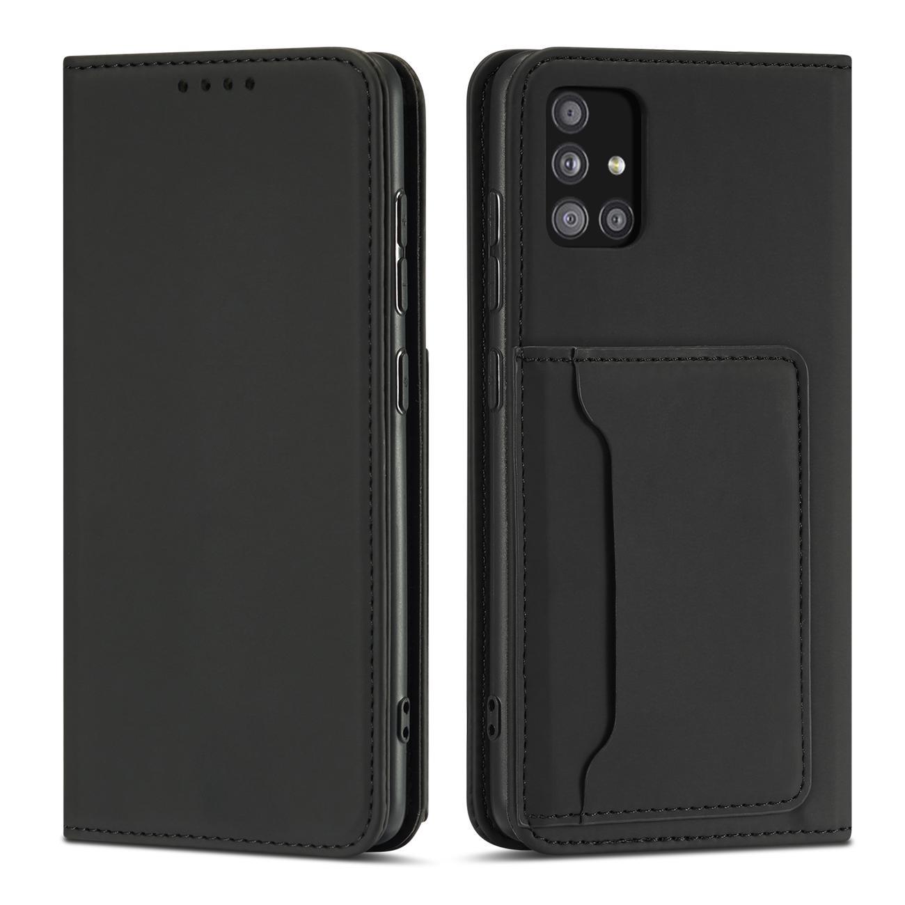 Magnet Kortfodral för Xiaomi Redmi Note 11 Pouch Kort Plånbok Korthållare Svart