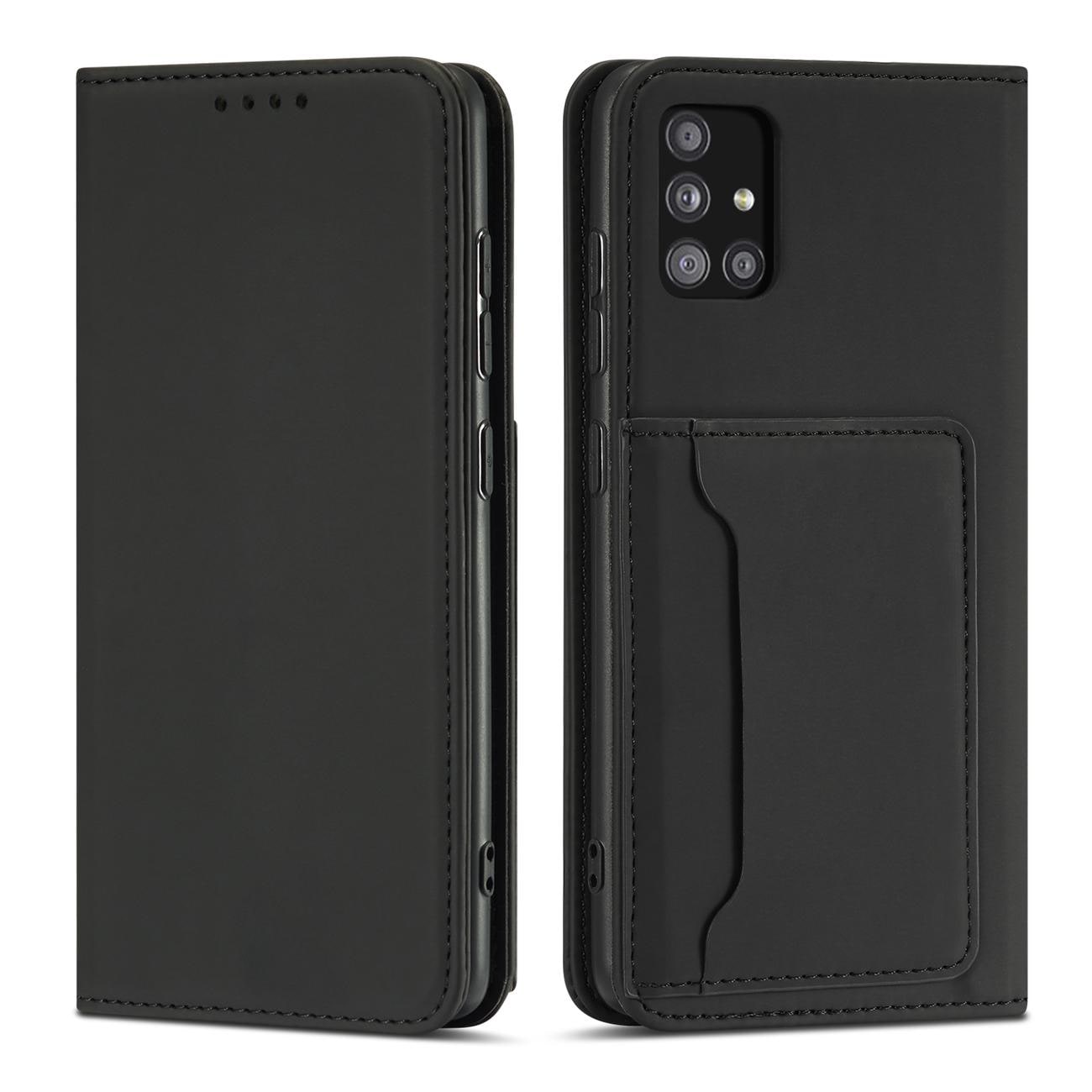 Magnet Kortfodral Fodral för Xiaomi Redmi Note 11 Pro Pouch Plånbok Korthållare Svart