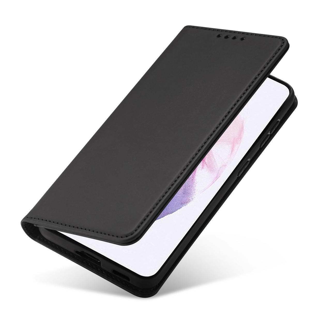 Magnet Kortetui til Samsung Galaxy S22 + (S22 Plus) Pouch Wallet Kortholder Sort