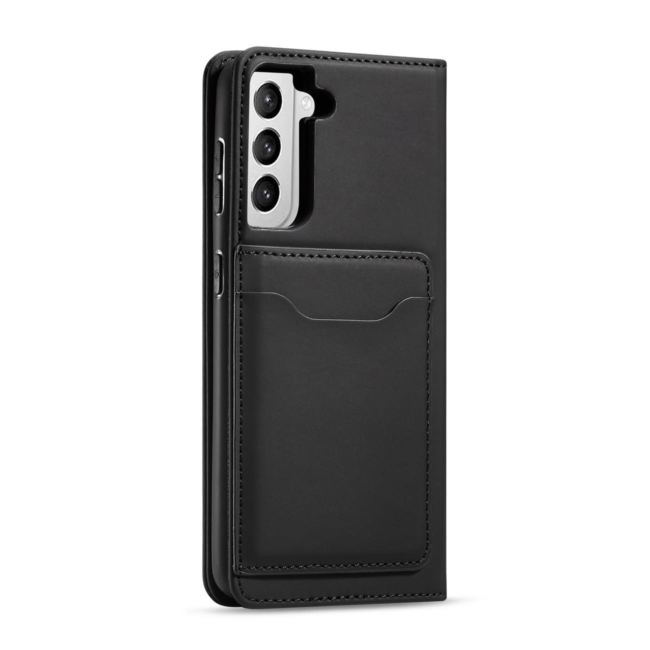 Magnet Kortetui til Samsung Galaxy S22 + (S22 Plus) Pouch Wallet Kortholder Sort