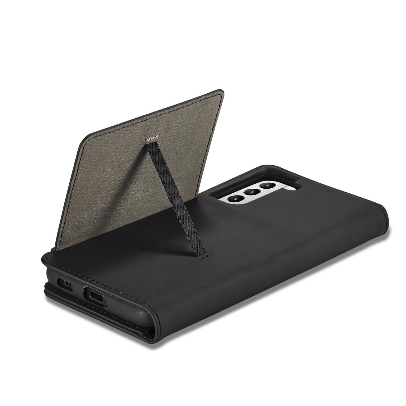 Magnet Kortetui til Samsung Galaxy S22 + (S22 Plus) Pouch Wallet Kortholder Sort