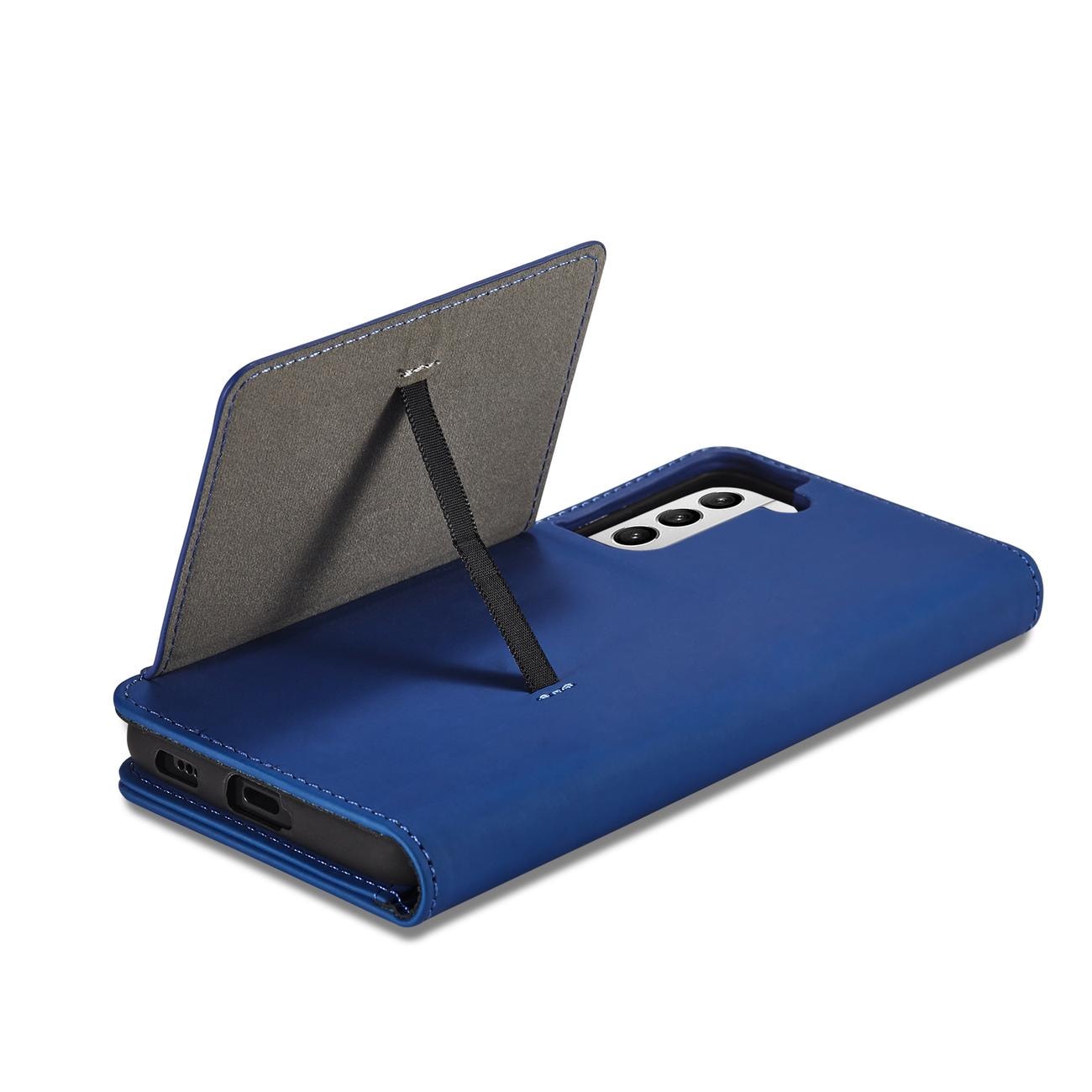 Magnet Kortetui Etui til Samsung Galaxy S22 + (S22 Plus) Pung Pung Kortholder Blå