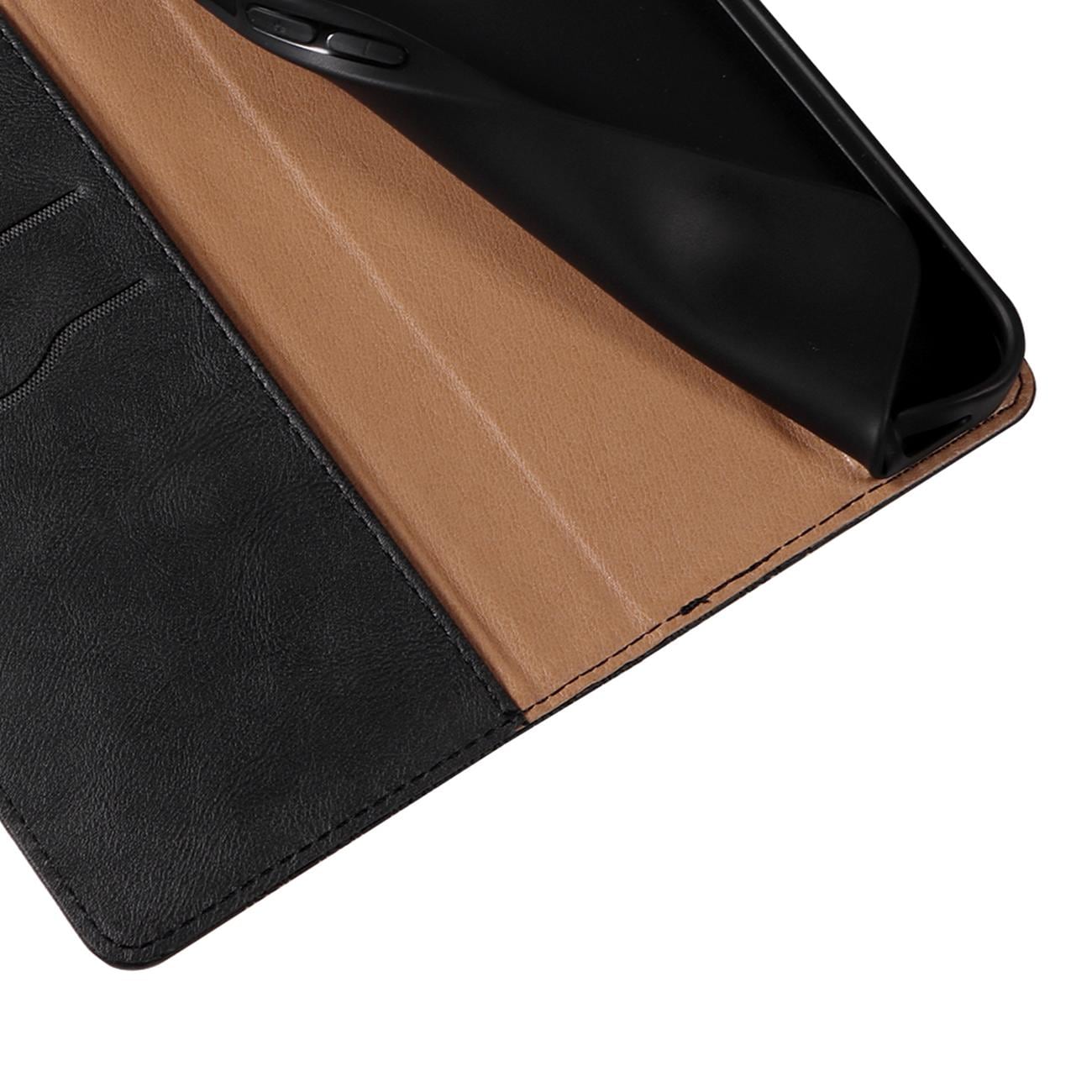 Magnet Strap Case Etui til Samsung Galaxy S22 + (S22 Plus) Pung Pung + Mini Lanyard Vedhæng Sort