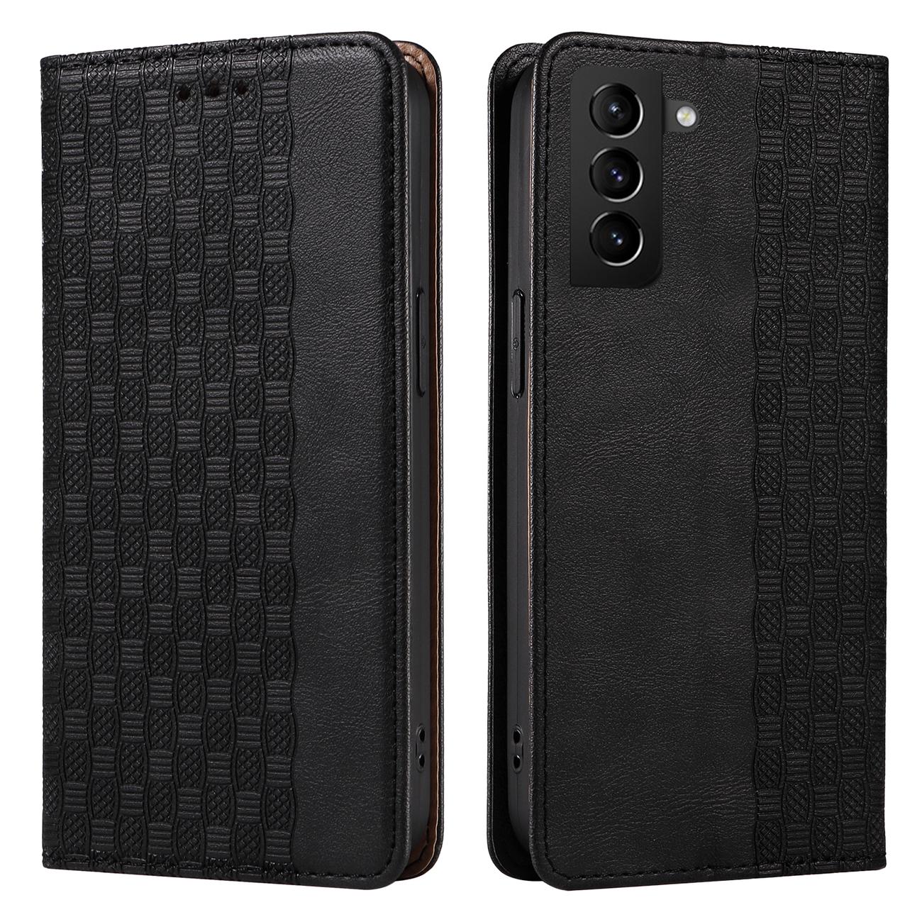 Magnet Strap Case Etui til Samsung Galaxy S22 + (S22 Plus) Pung Pung + Mini Lanyard Vedhæng Sort