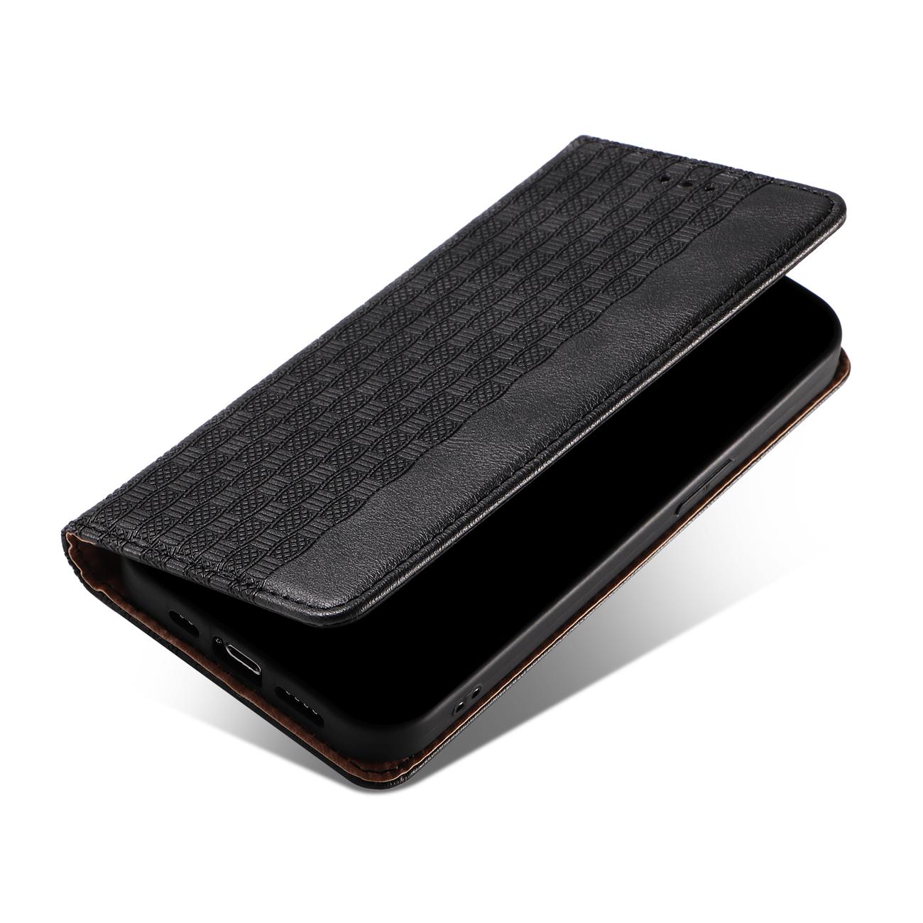 Magnet Strap Case Etui til Samsung Galaxy S22 + (S22 Plus) Pung Pung + Mini Lanyard Vedhæng Sort
