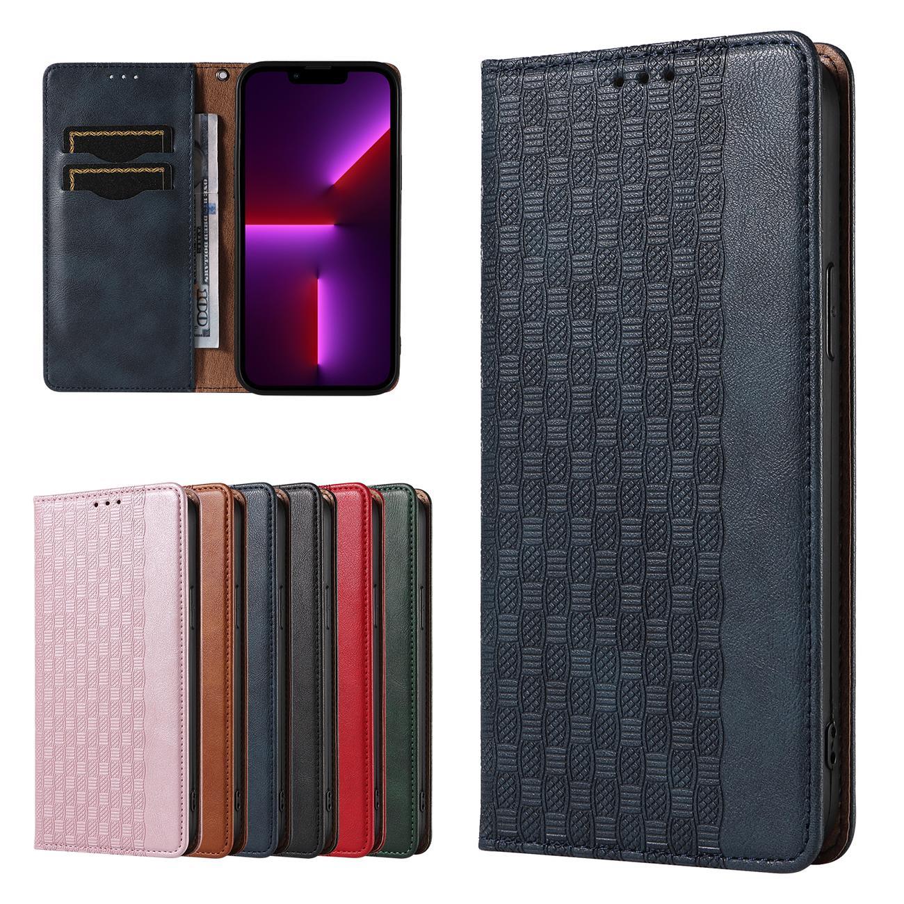 Magnet Remfodral för iPhone 12 Pro Pouch Plånbok + Mini Lanyard Hänge Blå