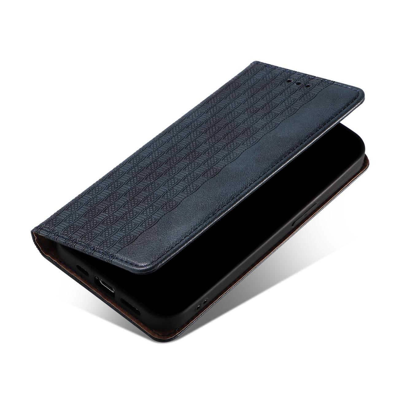 Magnet Strap Case Etui til Samsung Galaxy S22 + (S22 Plus) Pung Pung + Mini Lanyard Vedhæng Blå