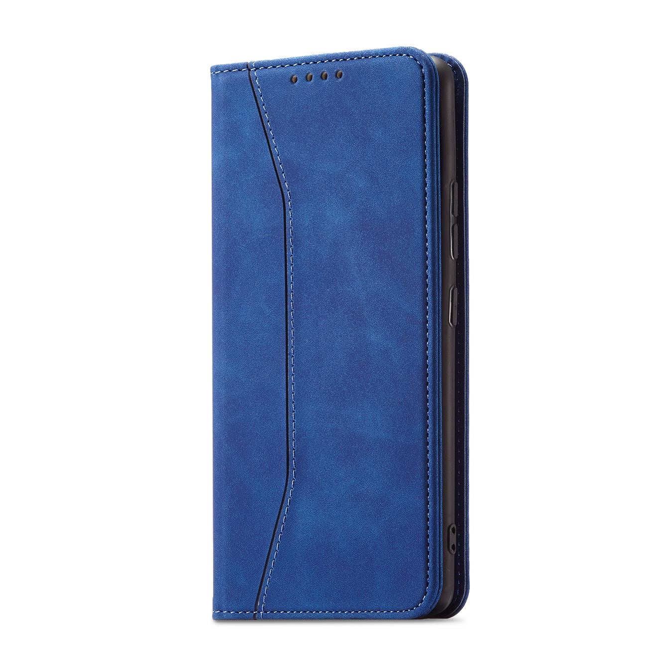 Magnet Fancy etui til Samsung Galaxy S22 + (S22 Plus) Pouch Wallet Card Holder Blue