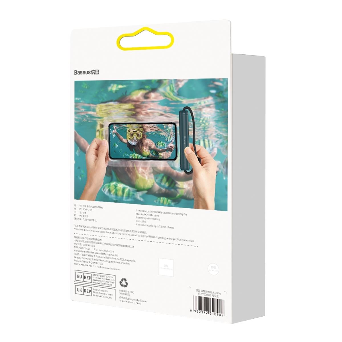Baseus vandtæt etui til telefon Slide-cover blå (FMYT000003)
