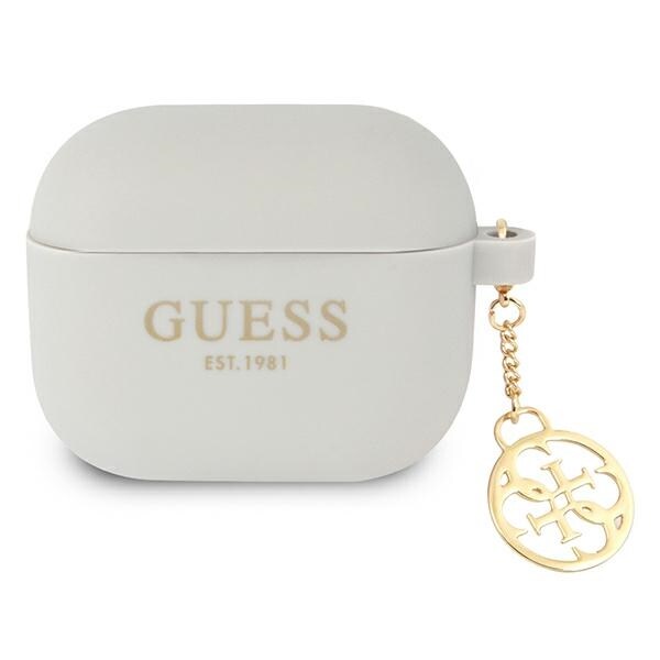Guess GUA3LSC4EG AirPods 3 skydd grå/grå Silikon Charm 4G Collection